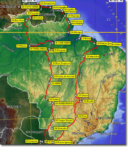 RECORRIDO AMAZONAS 2008